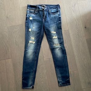 Express distressed blue jeans